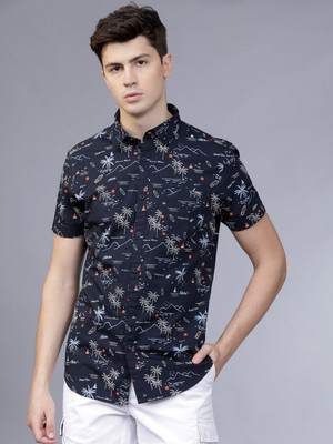 HIGHLANDER Men Printed Casual Multicolor Shirt