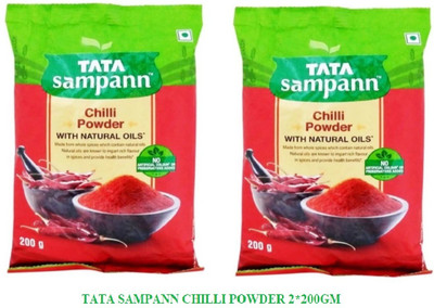 Tata Sampann CHILLI POWDER (2 POUCHES OF 200 GM)(2 x 200 g)