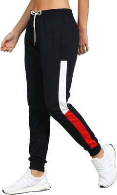 Alan Jones Solid Women Dark Blue Track Pants @ Flipkart
