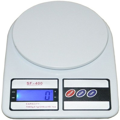 Eliq Digital Kitchen Weighing Scale 10 Kgs | Battery Operated Weighting/Weight Scale (White) Weighing Scale(White)