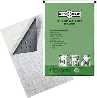 Mediwrap Belladonna Pain Relief Plaster (Pack of 10) Plaster & Patch(10 x 1 Patches)