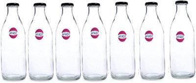 AFAST 300 ml Glass Bottle(Pack of 7, Clear)
