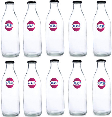 AFAST 500 ml Glass Bottle(Pack of 10, Clear)