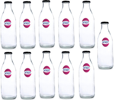 AFAST 200 ml Glass Bottle(Pack of 11, Clear)