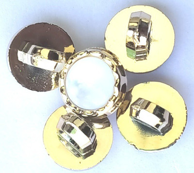aaryason SHANK Button 1 Holes Round Buttons for Sewing, Craft and Embroidery (20 Pieces, 1.0CM, 10 mm) Plastic Buttons(Pack of 20)