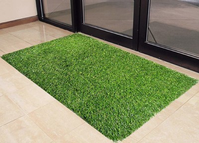 WovenStock PP (Polypropylene) Door Mat(Green, Medium)