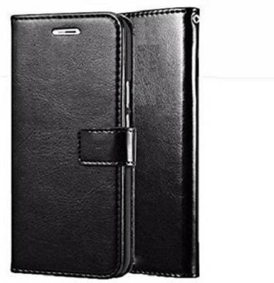 Clickcase Flip Cover for Realme C12 Vintage Series Flip Cover For Realme C12(Black, Dual Protection)