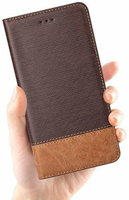 Clickcase Flip Cover for Oneplus 9 Pro(Brown, Dual Protection)