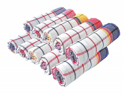poksi bada kamal,kitchen cloth Wet and Dry Cotton Cleaning Cloth(12 Units)