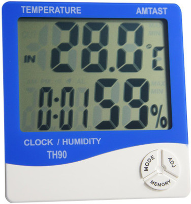 ASTOUND Digital White, Blue Clock
