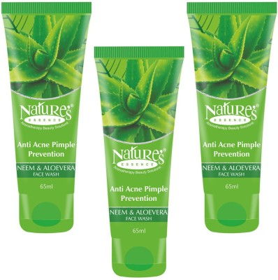 Nature's Essence Neem & Aloevera (65 ml) (PACK OF 3) Face Wash(195 ml)