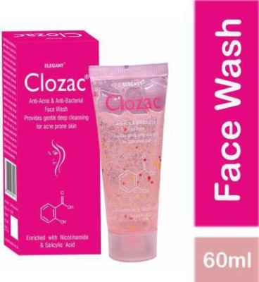 ELEGANT Clzac Anti Acne & Anti Bacterial  (pack of 3) Face Wash(60 ml)