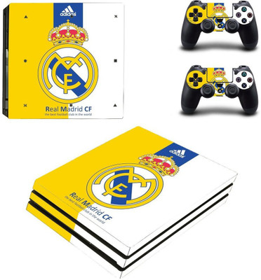 KUMAR Skin Poster Real Madrid CF Yellow Theme Skin Sticker Decal Skin Full Body Cove Set Compatible with 3M Skin Sticker Cover for PS4 Pro Gaming Accessory Kit(Multicolor, For PS4) KUMAR Skin Poster Real Madrid CF Yellow Theme Skin Sticker Decal Skin Full Body Cove Set Compatible with 3M Skin Sticker Cover for PS4 Pro Gaming Accessory Kit(Multicolor, For PS4)