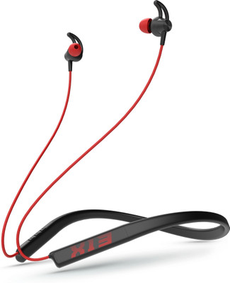 HRX X-Wave 7R with Flex Fold Design Technology Bluetooth Headset (Mars Red, In the Ear)