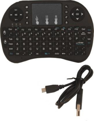 A CONNECT Z Magic-Mini Keyboard-Black Wired USB Handheld Tablet Keyboard Compatible with Desktop, Laptop, Mac Easy to Use,Plug and Play,Quick, Comfy Durable body(Black)