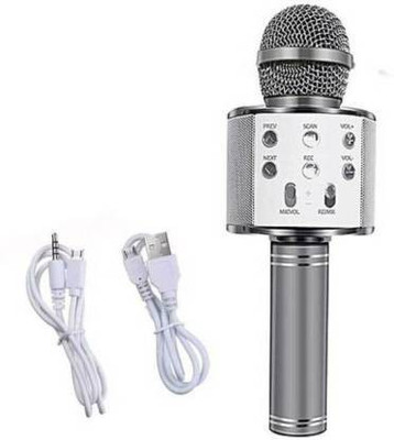 Y2H Enterprises YA_WS-858 Bluetooth Handheld Wireless Speaker Mic Karaoke Feature Multicolor Microphone