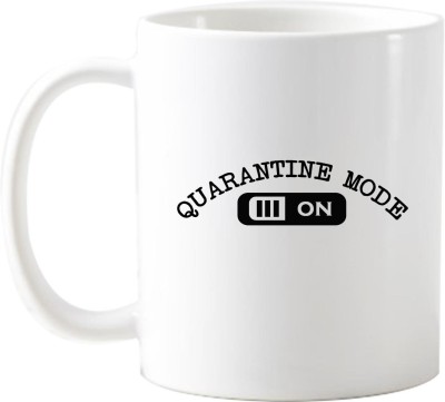 Designer Unicorn Mug Printed Quarantine mode on Ceramic Coffee Mug(330 ml)