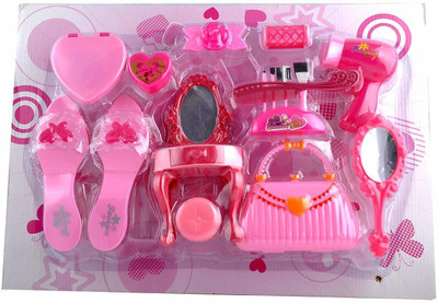 Shivdra traders Beautiful Jewelley Sets with Makeup Set, Sandals, Handbag and Many More Accessories