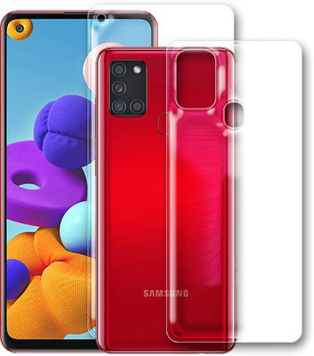 SOMTONE Front and Back Screen Guard for Samsung Galaxy A21s(Pack of 1)