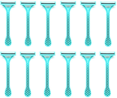 Leysin Combo Set Of 12 Shaving Disposable Razor For Men Multicolour Pack Of 1, Men & Women(Pack of 12)