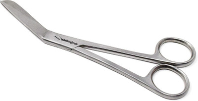 IS IndoSurgicals Deluxe Quality Episiotomy Scissor Straight Operating Scissors(Blunt/Sharp Blades)