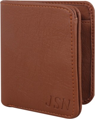 ShopMore Men Casual Tan Artificial Leather Wallet(12 Card Slots)