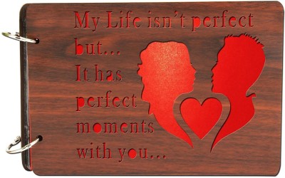 Heritagecrafts My Life is not Perfect Wooden Scrapbook Photo Album(Photo Size Supported: 5 x 7)