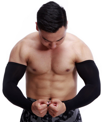 Johnnie Boy Cotton Arm Sleeve For Men(Free, Black)