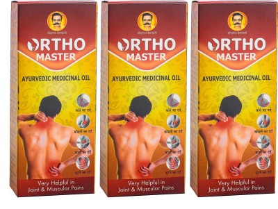 Ortho Master Ayurvedic Medicinal Pain Relief Oil Combo Pack of 3 (50ml x 3 = 150ml)(Pack of 3)