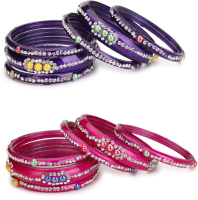 1st Time Stone Bangle Set(Pack of 12)