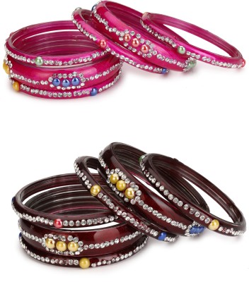 1st Time Stone Bangle Set(Pack of 12)