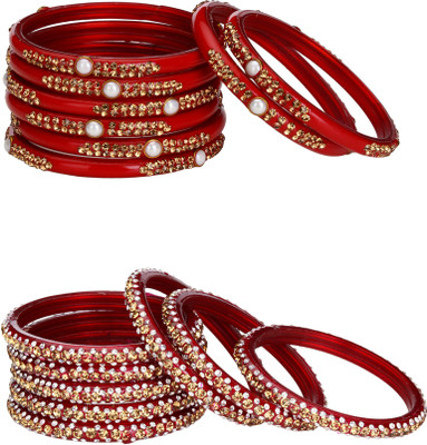 AFAST Glass Bangle Set(Pack of 16)