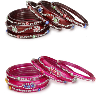 AFAST Glass Bangle Set(Pack of 12)