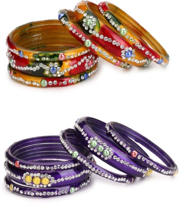 AFAST Glass Bangle Set(Pack of 12)