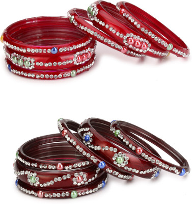 AFAST Glass Bangle Set(Pack of 12)