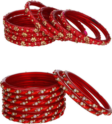 AFAST Glass Bangle Set(Pack of 16)