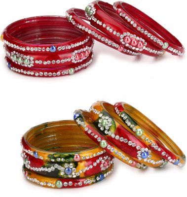 AFAST Glass Bangle Set(Pack of 12)