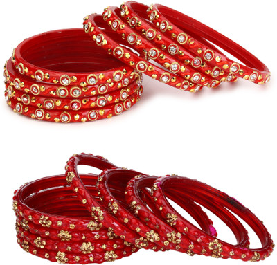 AFAST Glass Bangle Set(Pack of 10)