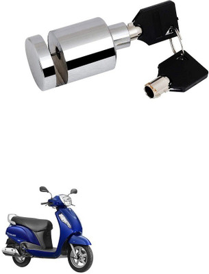AXWee Heavy Disk-Lock-Round-Chrome-Bike 932 Disc Lock(Silver, Steel)