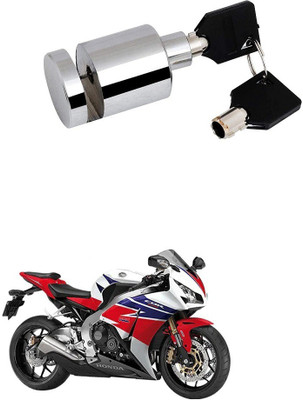 AXWee Heavy Disk-Lock-Round-Chrome-Bike 851 Disc Lock(Silver, Steel)