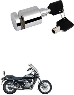 AXWee Heavy Disk-Lock-Round-Chrome-Bike 884 Disc Lock(Silver, Steel)