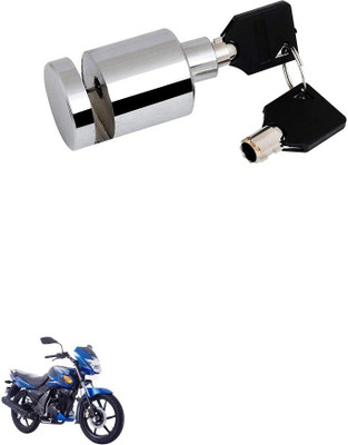 AXWee Heavy Disk-Lock-Round-Chrome-Bike 872 Disc Lock(Silver, Steel)