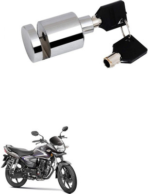 AXWee Heavy Disk-Lock-Round-Chrome-Bike 838 Disc Lock(Silver, Steel)