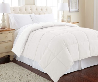curious lifestyle Solid Double Comforter for  Heavy Winter(Cotton, White)