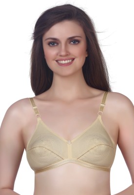 V Star ALIS Women Full Coverage Non Padded Bra(Beige)