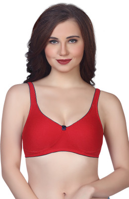 V Star IRIS Women Full Coverage Non Padded Bra(Red)
