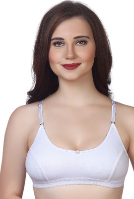 V Star Women Training/Beginners Non Padded Bra(White)