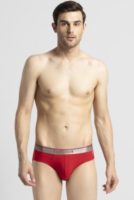 VAN HEUSEN Men Men Red Solid Antibacterial Colour Fresh Briefs Brief