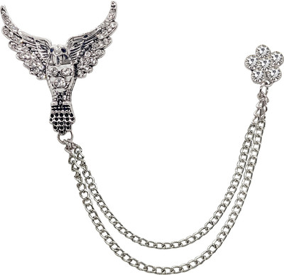 FURE Double Chain Phoenix Brooch(Silver)