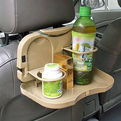 DIGSMORDEN Auto Multifunction Folding Car Back Seat Table Drink Food Cup Tray Holder Cup Holder Tray Table